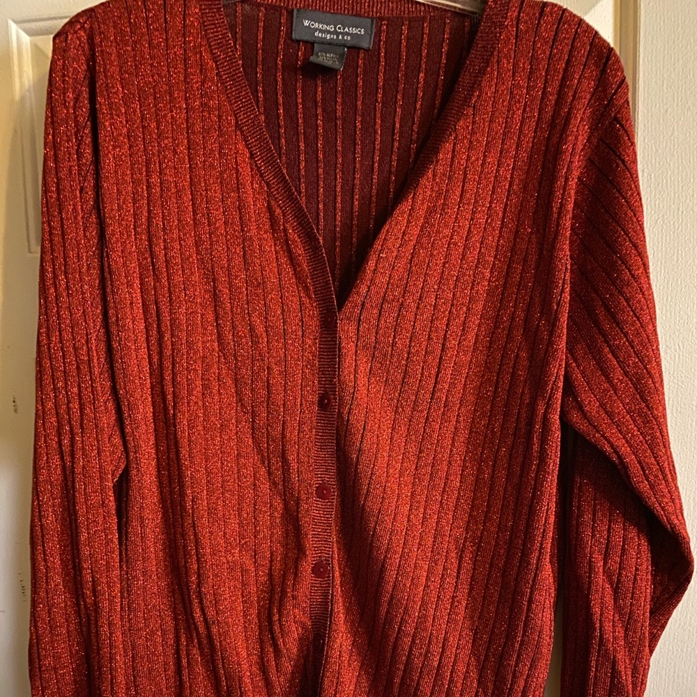 Rust Color Cardigan